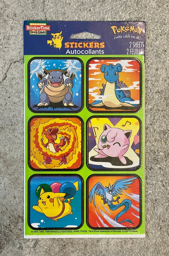 Vintage 1998 Nintendo Pokemon Gotta Catch Em All Stickers Autocollants,  1990's Pokemon, 1990's Pokemon Stickers, Vintage Pokemon Stickers -   Hong Kong