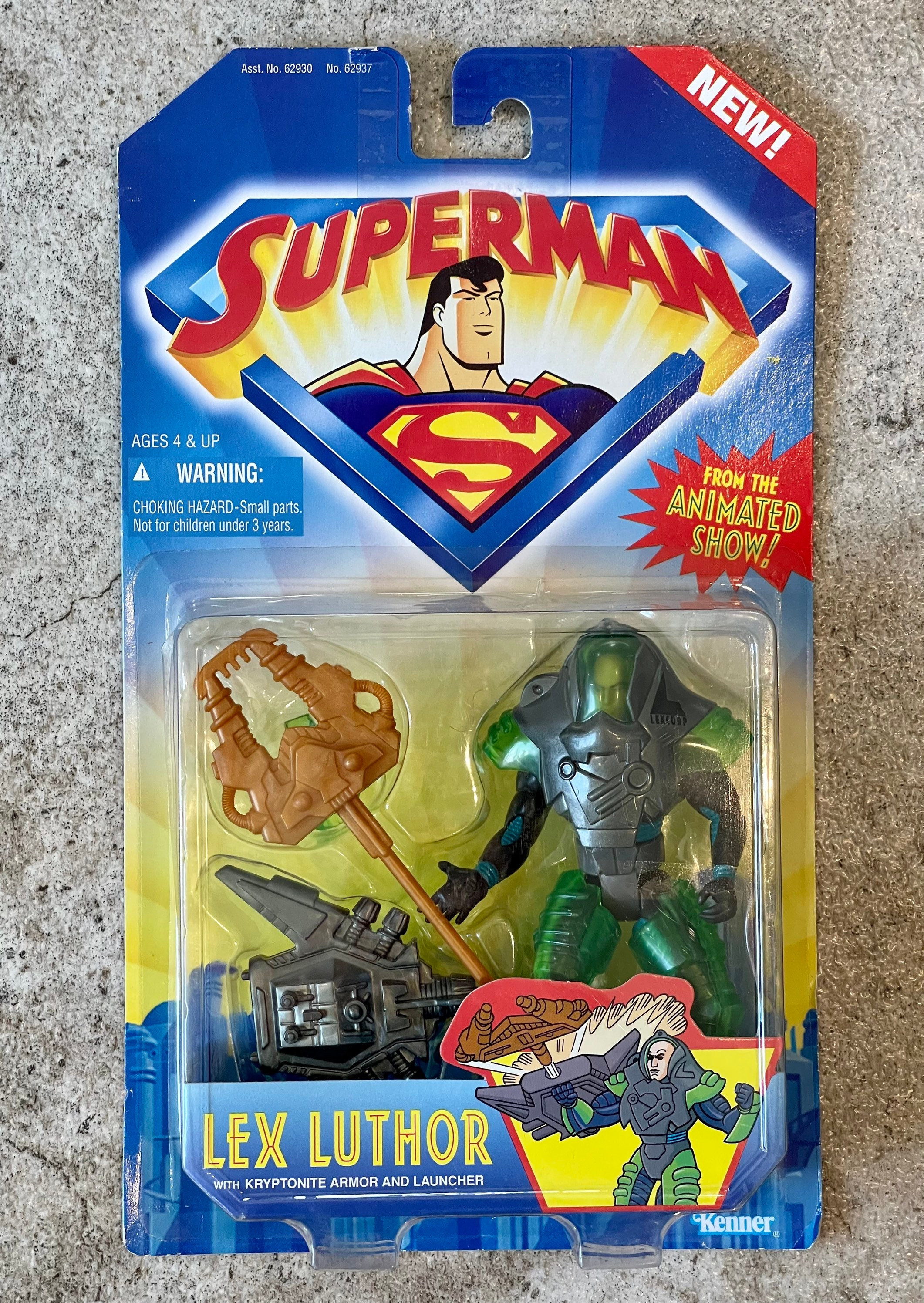Vintage 1996 Lex Luthor Action Figure by Kenner | Kryptonite 
