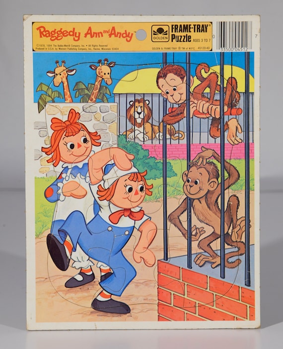 Character Puzzle Frame Tray Puzzle Cartoon Puzzle 1980s Puzzle Smurf Puzzle Smurfette Puzzle Golden Frame Puzzle Cardboard Puzzle