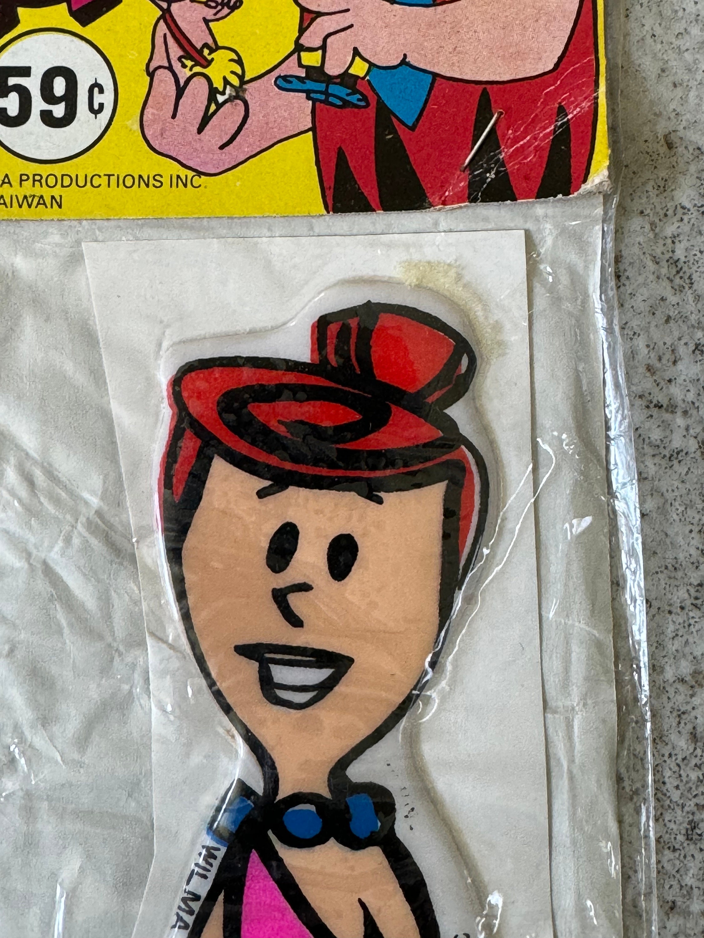 1970's the Flintstones Puffy Stickers by Hanna Barbera