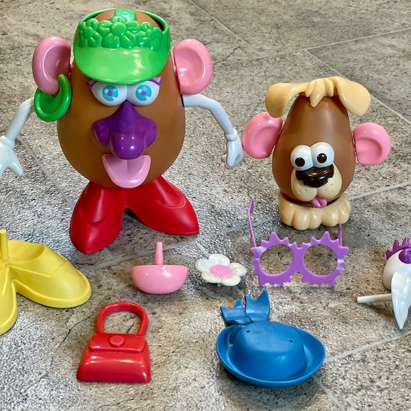 Vintage 1985 Playskool Mr. Potato Head, 2002 Mini Mr. Potato Head, Vintage Mr. Potato Head, 1980's Mr. Potato Head, 1990's Mr. Potato Head