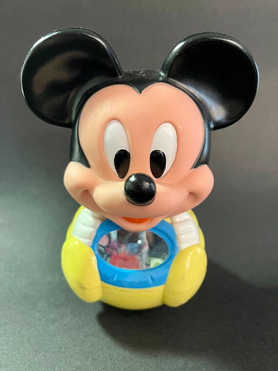 Vintage Walt Disney's Mickey Mouse Roly Poly Toy Old - Etsy