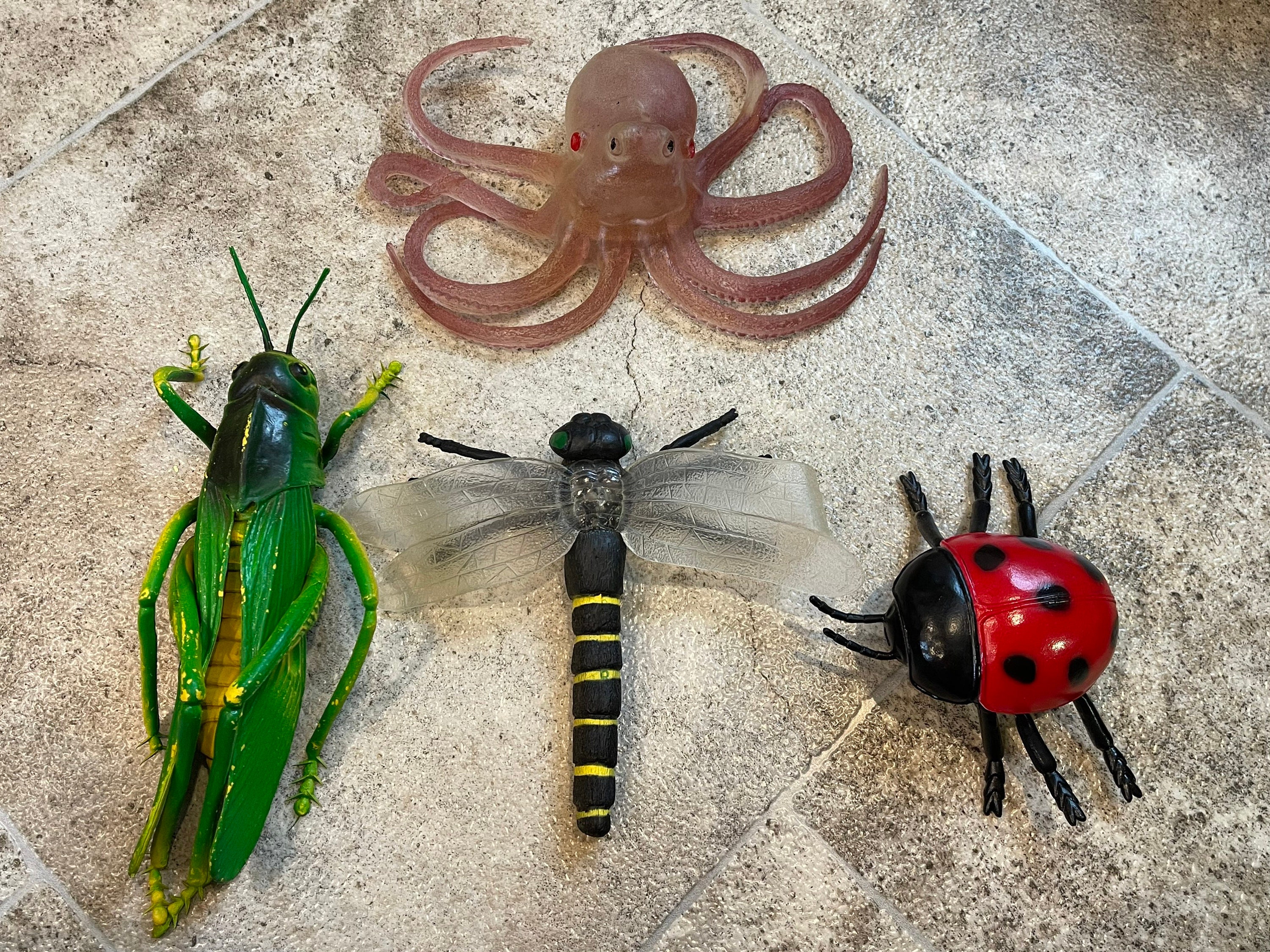 Vintage Plastic Toy Bugs, Vintage Cricket Toy, Vintage Octopus, 1990's Bugs  Toys, Vintage Dragonfly, Vintage Lady Bug, Vintage Bug Toys 