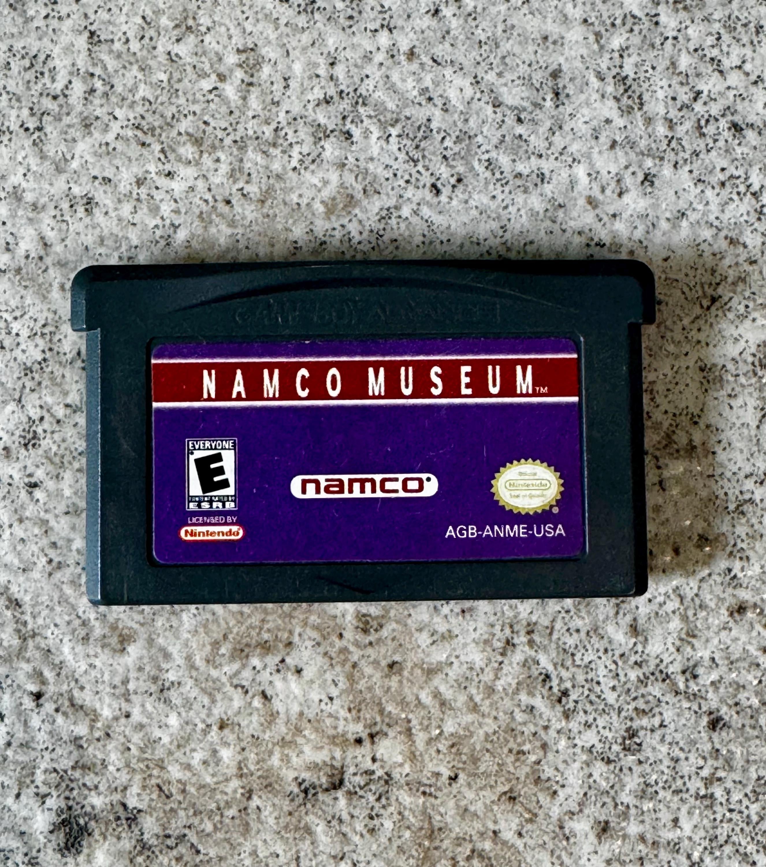 Vintage Namco Museum Nintendo Game Boy Advance GBA Cartridge - Untested