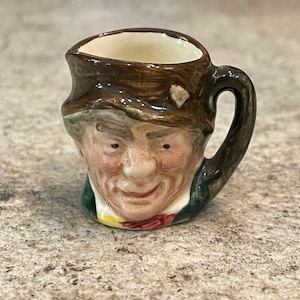 Vintage Paddy the Irish Man Miniature Toby Jug by Royal Doulton, Vintage Royal Doulton Head Mug, Miniature Toby Mug, Miniature Paddy Mug