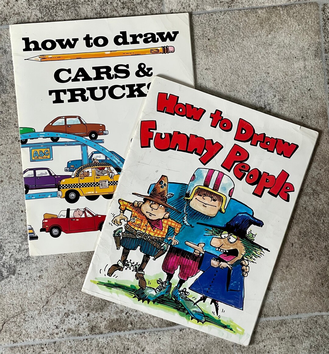 Vintage 1982 How to Draw Cars and Trucks Book by Michael Etsy