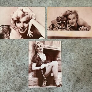 Marilyn Monroe Postcard Set of 3 – Vintage 1980s Fotoset Pin-Up Style