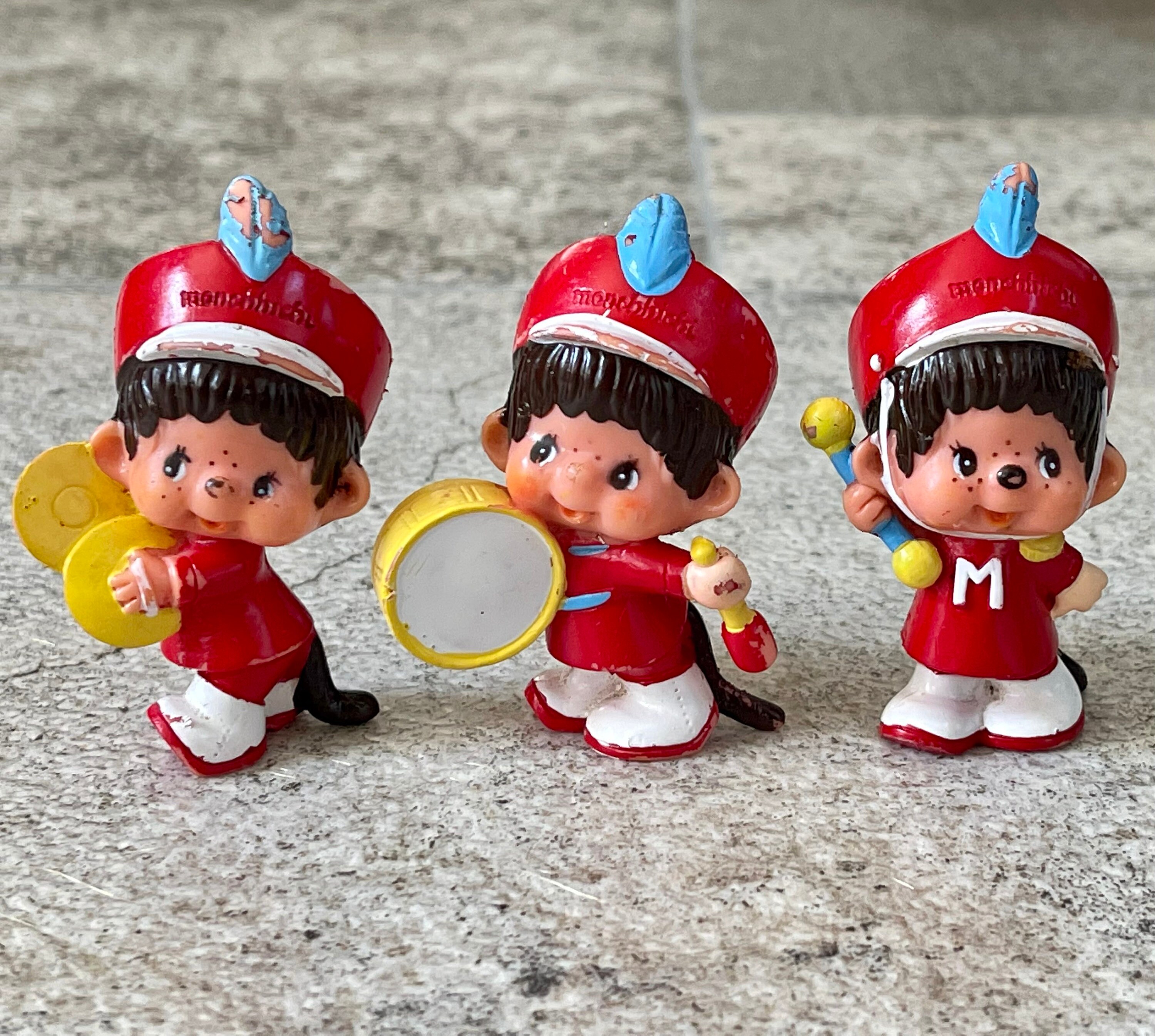 Vintage 1979 Sekiguchi Monchhichi Band Trio by Hanna Barbera