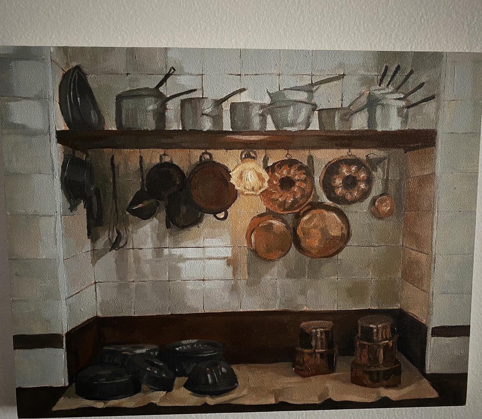 French kitchen original oil painting 11x14 Etsy