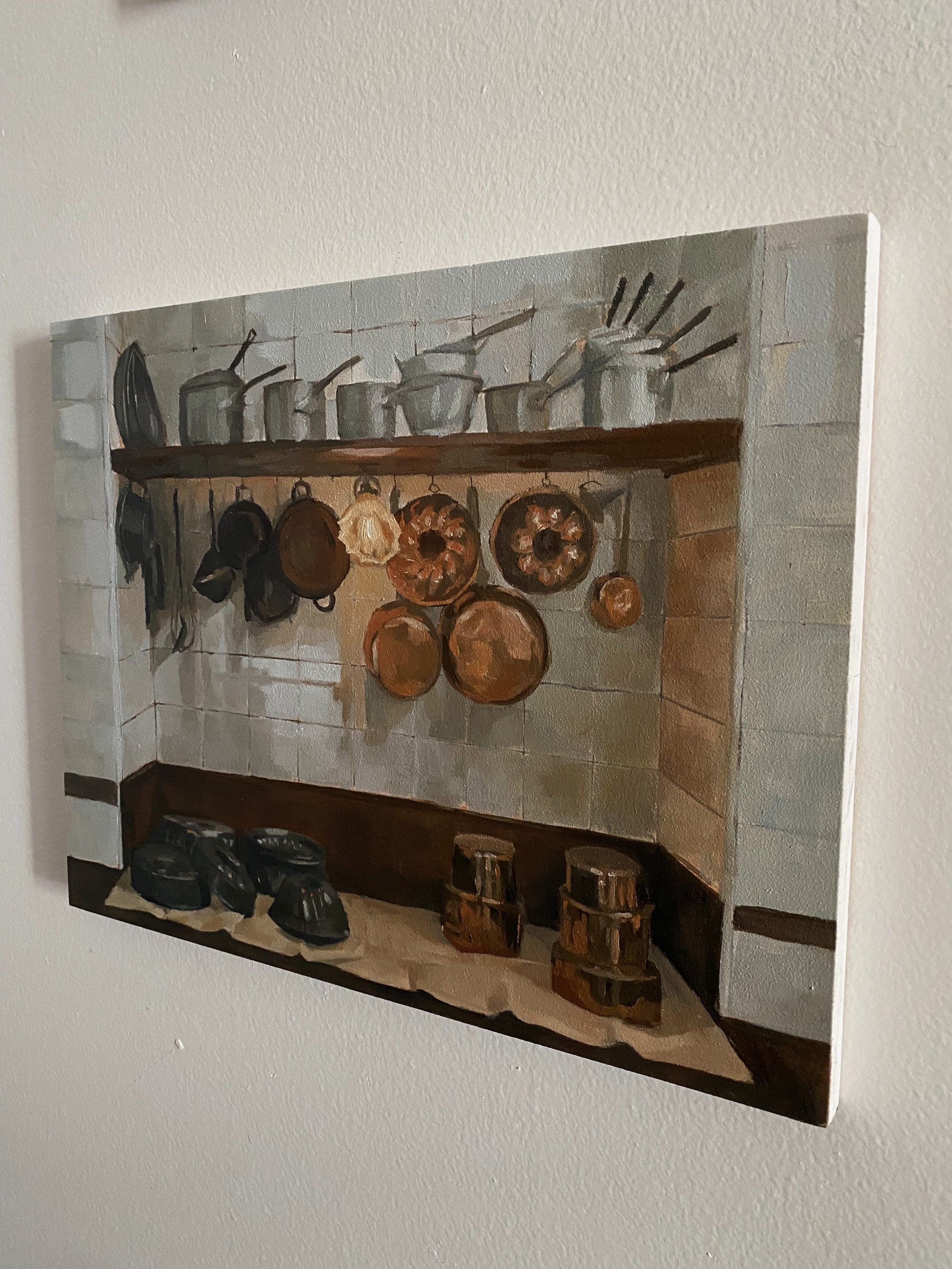 French kitchen original oil painting 11x14 Etsy