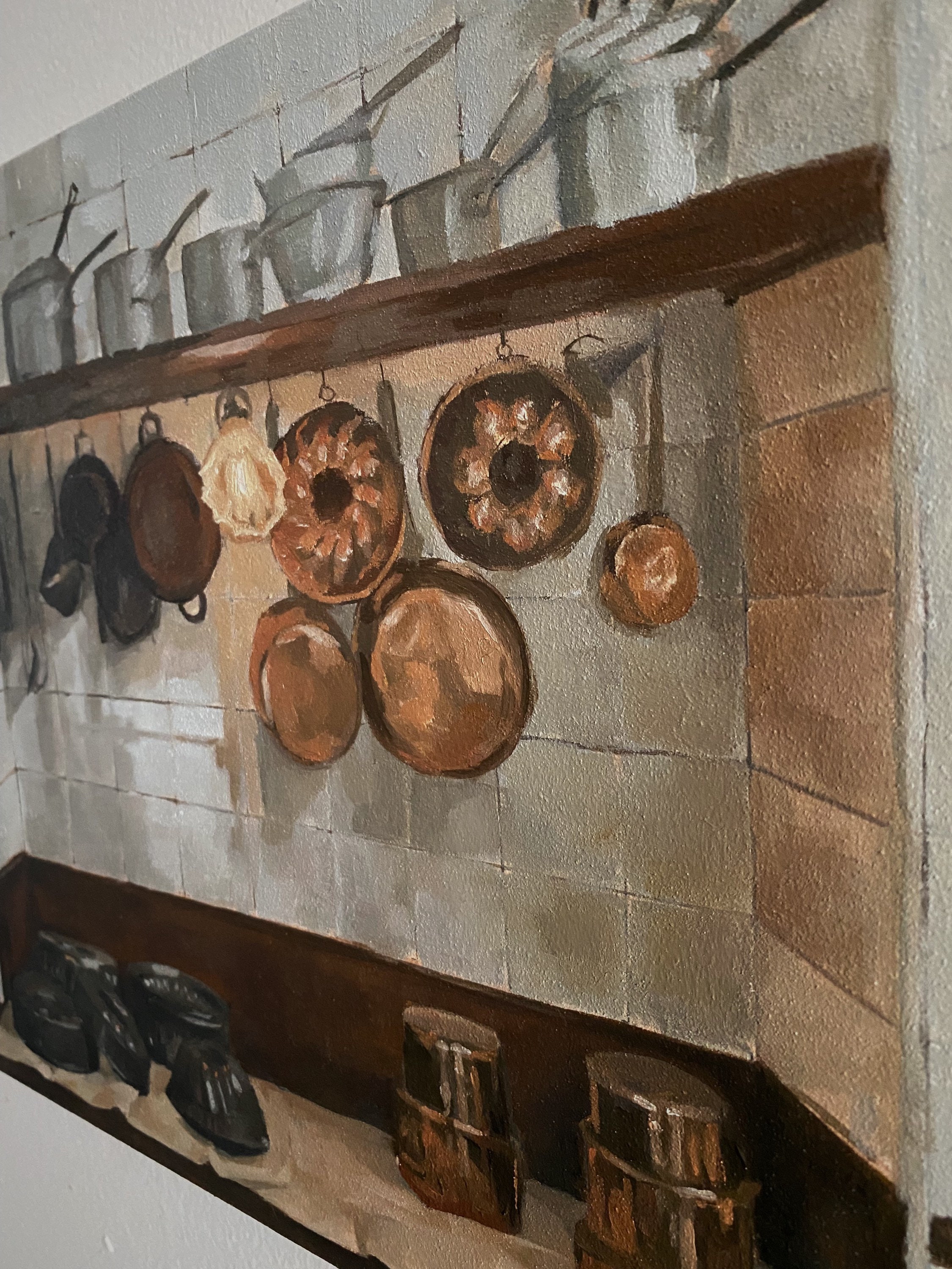 French kitchen original oil painting 11x14 Etsy