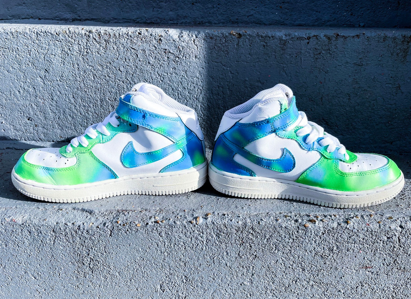 custom tie dye air force 1