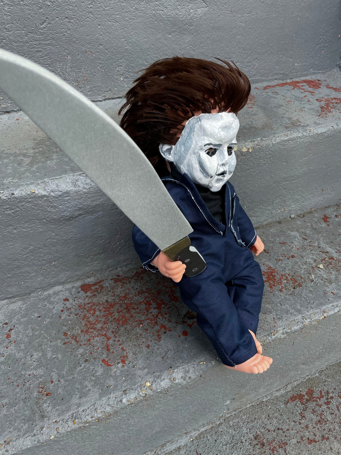 Baby Michael Myers Halloween doll. haunted dolls. Pennywise. Etsy