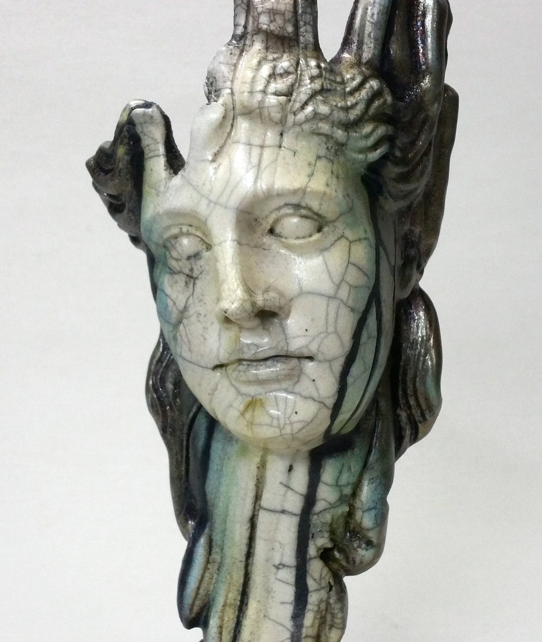 Figurative Raku RAKU* Ceramic Figurine Sculpture Stoneware *handmade GREEK New Original ...