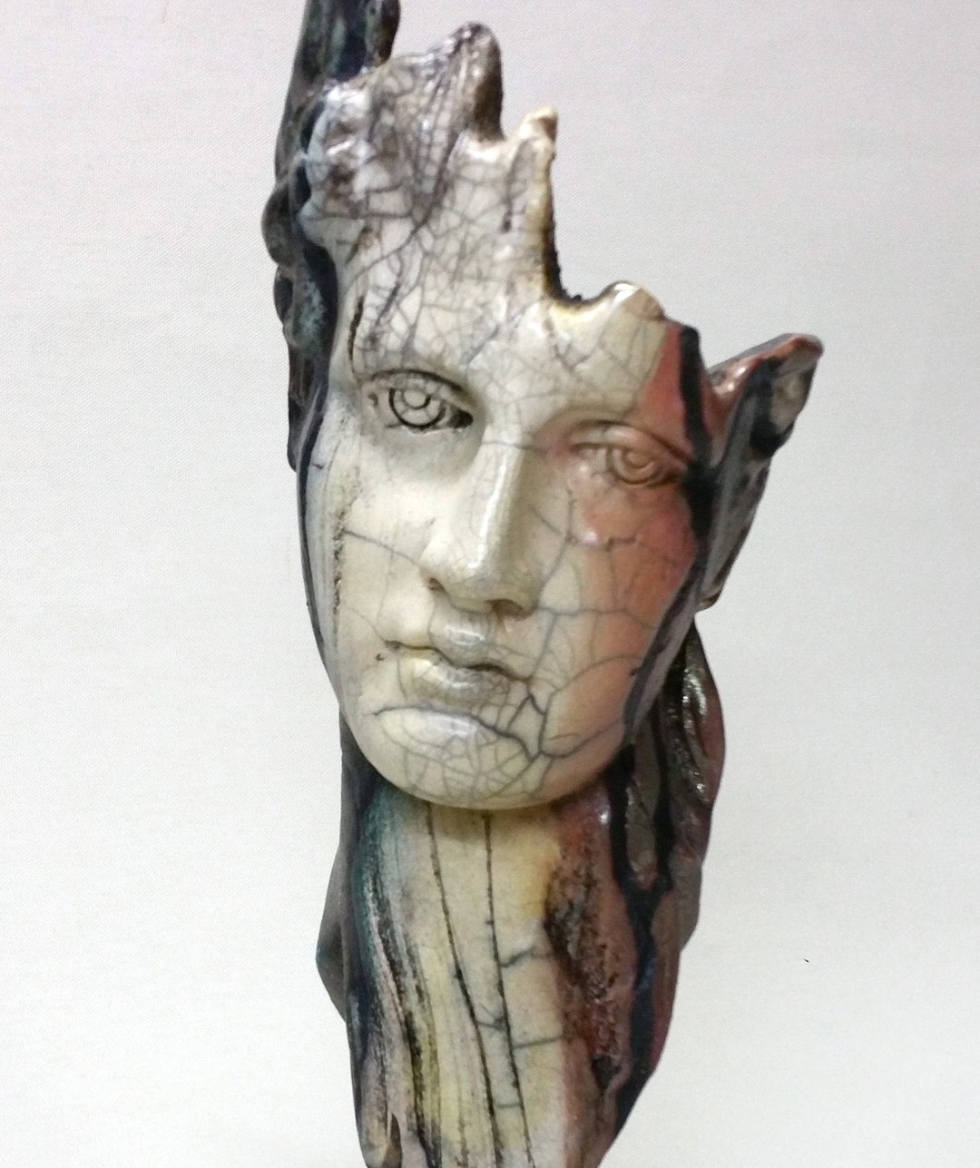 Figurative Raku RAKU* Ceramic Figurine Sculpture Stoneware *handmade GREEK New Original ...