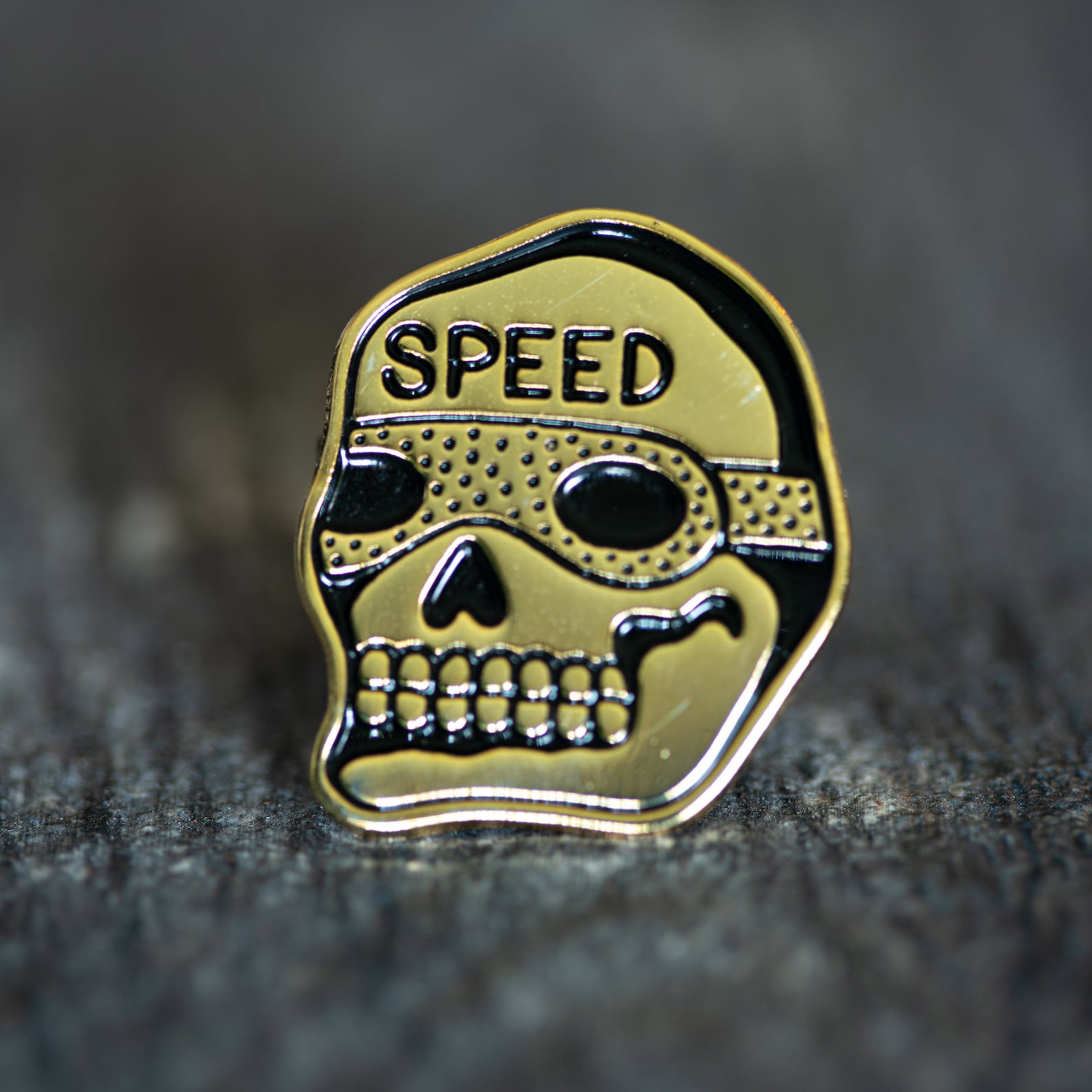 Sped Pin Speed Skull Enamel Pin - Etsy
