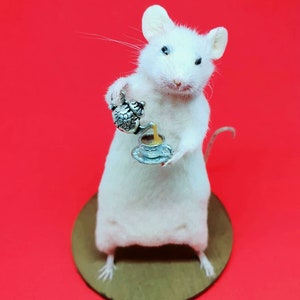 TEA Taxidermy Mouse cottagecore, teapot, cup of tea, British, brew, teabag, oddities, curio, curiosities, goth, gothic, image 2