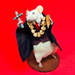 Vampire Hunter Van Helsing Taxidermy mouse Dracula, curiosities image 6