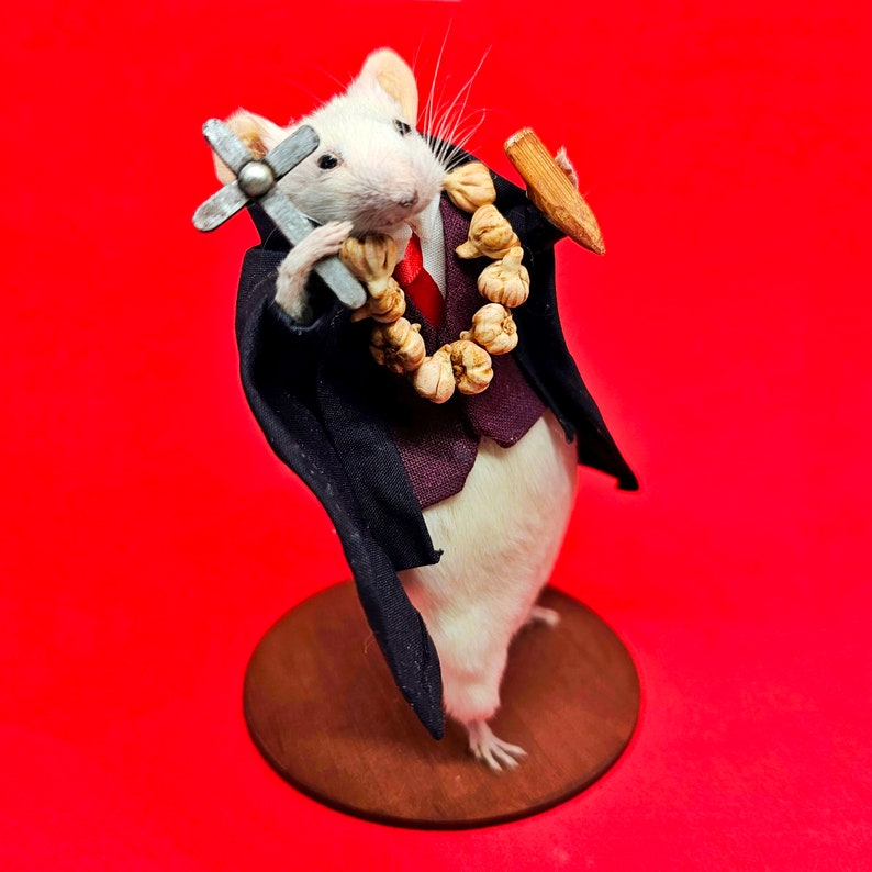 Vampire Hunter Van Helsing Taxidermy mouse Dracula, curiosities image 3
