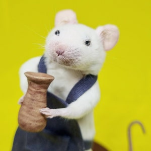 Ceramist pottery Taxidermy Mouse ceramics, pottery, turning, clay, oddities, curio, curiosities image 1