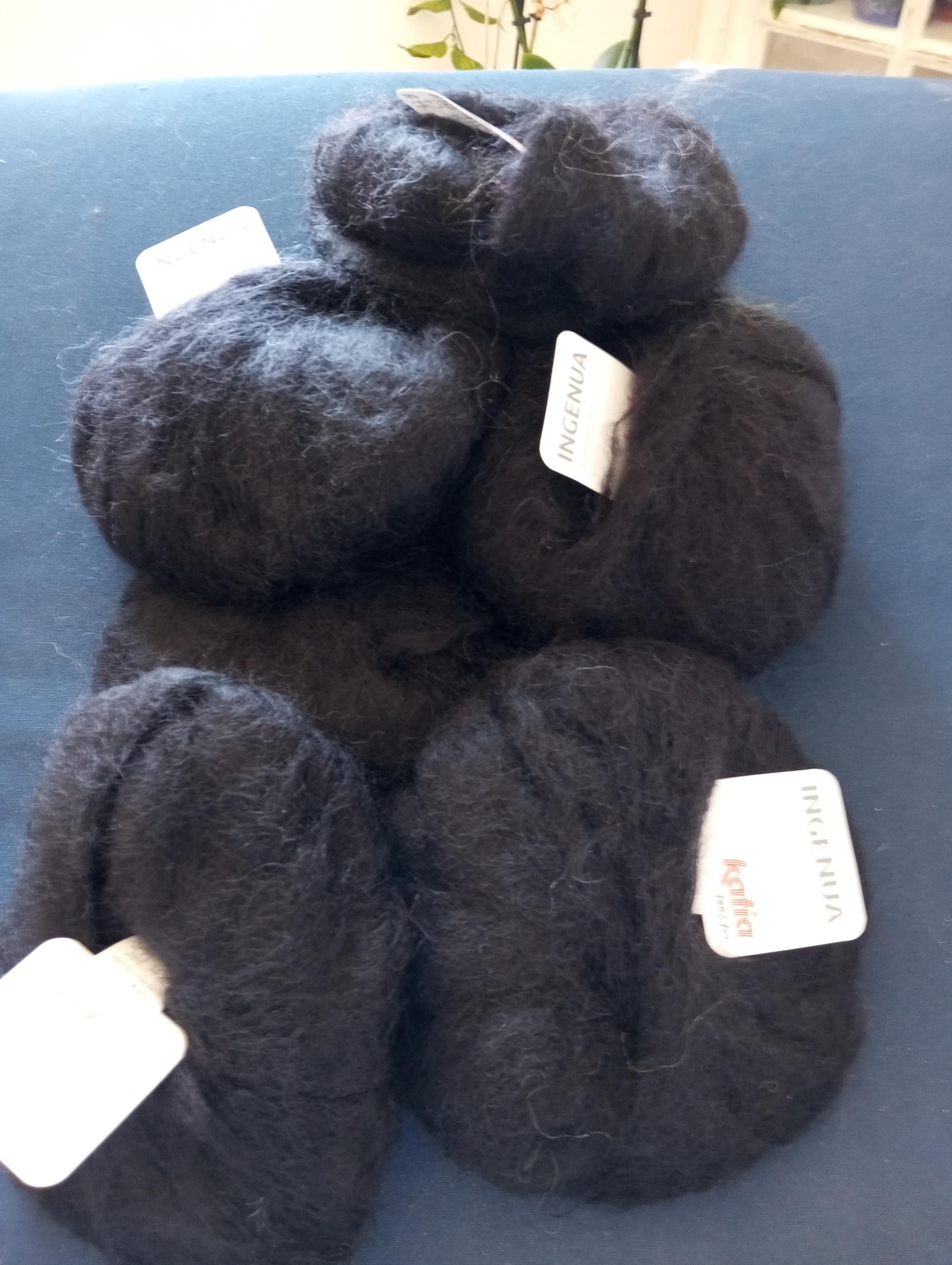 Lot De 8 Pelotes De Laine Phildar Douce - Couleur Anthracite (gris) - Polyester - Neuf
