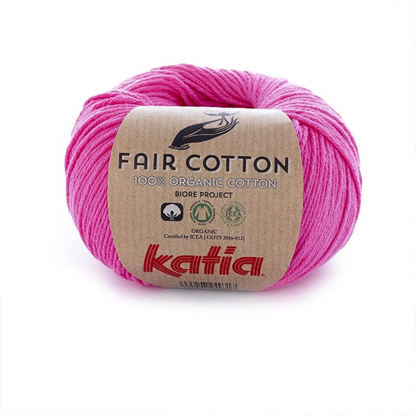 KATIA FAIR COTON coklico lot de 4 pelotes coton bio nombreux coloris