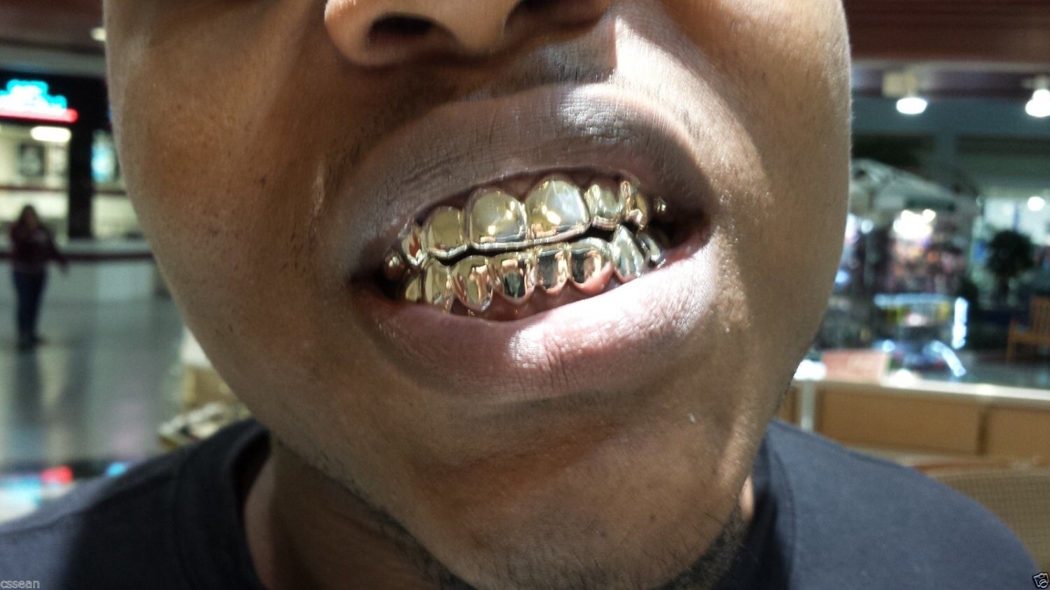 14K Solid White Gold Custom Fit REAL Gold Grill Grillz Gold Teeth