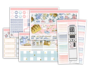Spa Photography Weekly Sticker Kit 6 sheets on matte just peel and stick. Erin Condren Life Planner or Happy Planner Create 365 sizes available Kiss cut