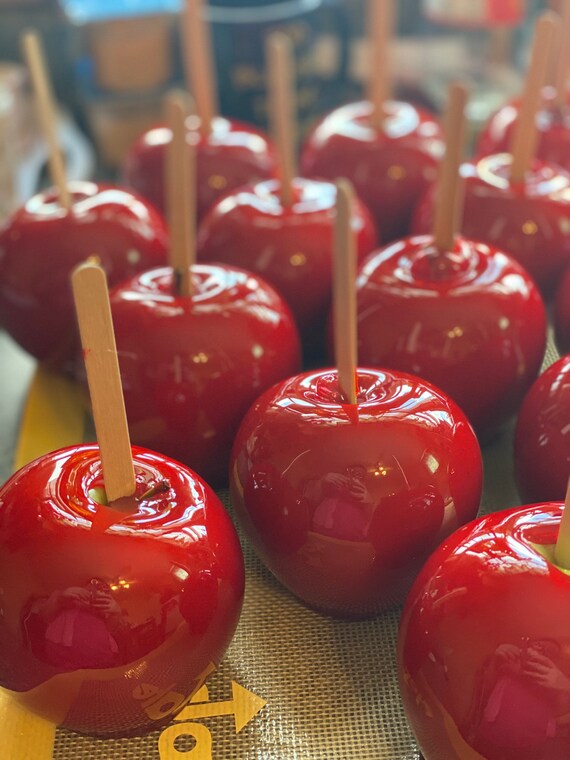 6 Fresh Candy Apples Can be made any color you like Etsy