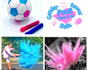 CUSTOM SOCCER BALL Gender Reveal Ball Pack (White Ball that can be Customized)