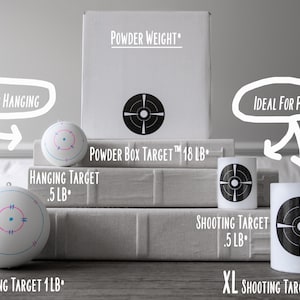 XL Shooting Target Gender Reveal Pink or Blue | Powder Confetti Burst Target | Gun Gender Reveal Party Idea image 3