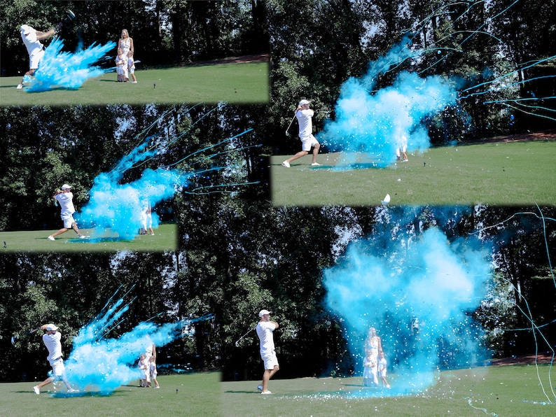 POOF Golf Ball Gender Reveal Golf Ball in Pink or Blue Etsy