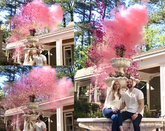 24" Confetti Cannon & Powder Cannon Gender Reveal Smoke Powder Cannons and Confetti cannons! New Gender Reveal Idea!