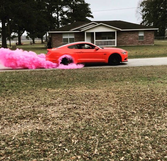 Burnout Gender Reveal Black Tire Pack in Pink Blue Orange Green Yellow  White for Car Truck or Motorcycle Burnouts 
