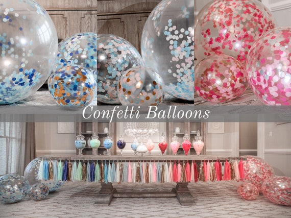 Confetti Balloons 36" 24" 12" Poof Collection™
