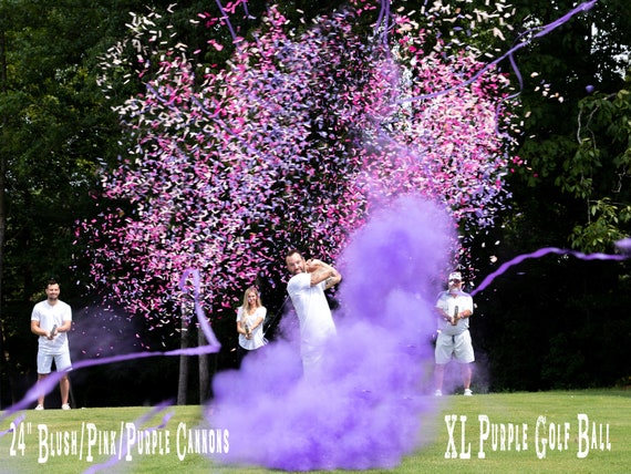 Golf Ball Powder & Confetti Gender Reveal Golf Ball in Pink or Blue! Designed with 4x Powder and Confetti! Don't Be Scammed by Knock Offs
