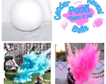 6.25" SOCCER BALL Gender Reveal Ball Pack (Custom Combinations)