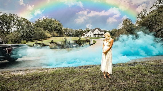 3LB Premium Burnout Gender Reveal Simple Black Tire Pack in Pink Blue Orange Green Yellow White for Car Truck or Motorcycle Burnouts
