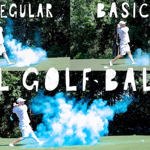 Golf Ball Powder & Confetti Gender Reveal Golf Ball in Pink or Blue Designed with 4x Powder and Confetti Don't Be Scammed by Knock Offs image 8