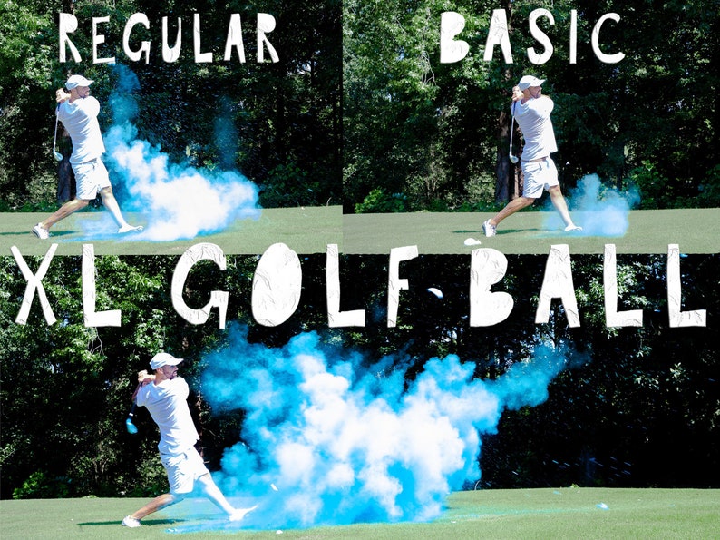 Golf Ball Powder & Confetti Gender Reveal Golf Ball in Pink or Etsy