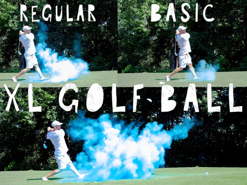 Golf Ball Powder & Confetti Gender Reveal Golf Ball in Pink or Blue Designed with 4x Powder and Confetti Don't Be Scammed by Knock Offs image 8