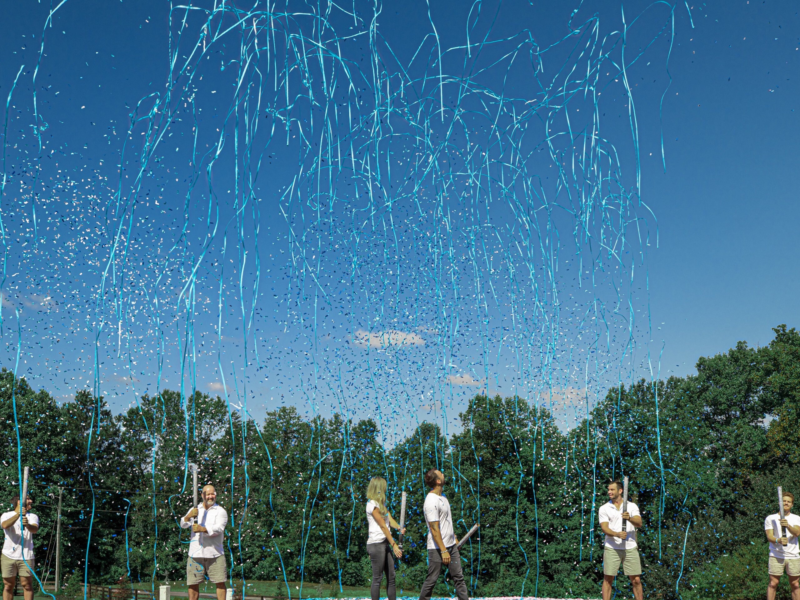 ConfettiPowderStreamers Gender Reveal Cannon Smoke Powder Etsy