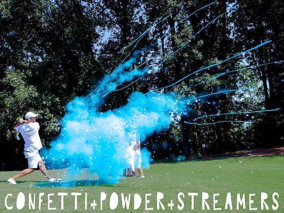 Golf Ball Powder & Confetti Gender Reveal Golf Ball in Pink or Blue! Designed with 4x Powder and Confetti! Don't Be Scammed by Knock Offs