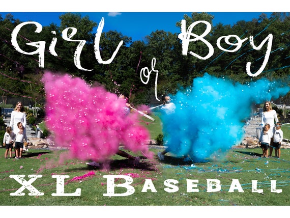 Boule Gender Reveal - Poudre Colorée Rose & Bleue