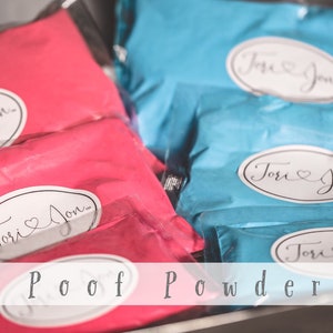 Gender Reveal Powder in Pink Blau Grün Rot Lila Gelb Orange Puder Pulver™ Pulver Pulver Pulver Gender Reveal Ideen