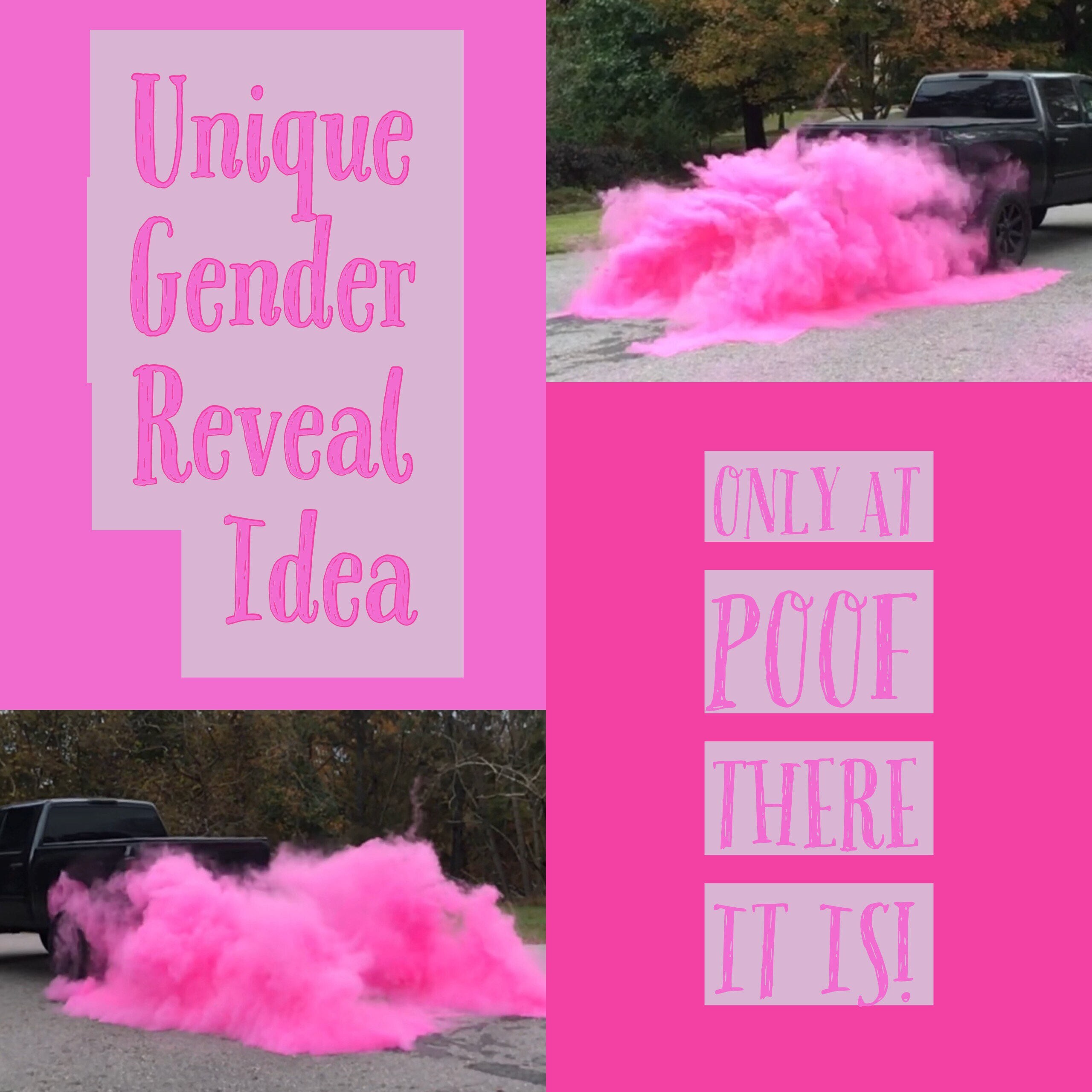 BURNOUT Gender Reveal Simple Black Tire Pack for Peel Outs, Burnouts