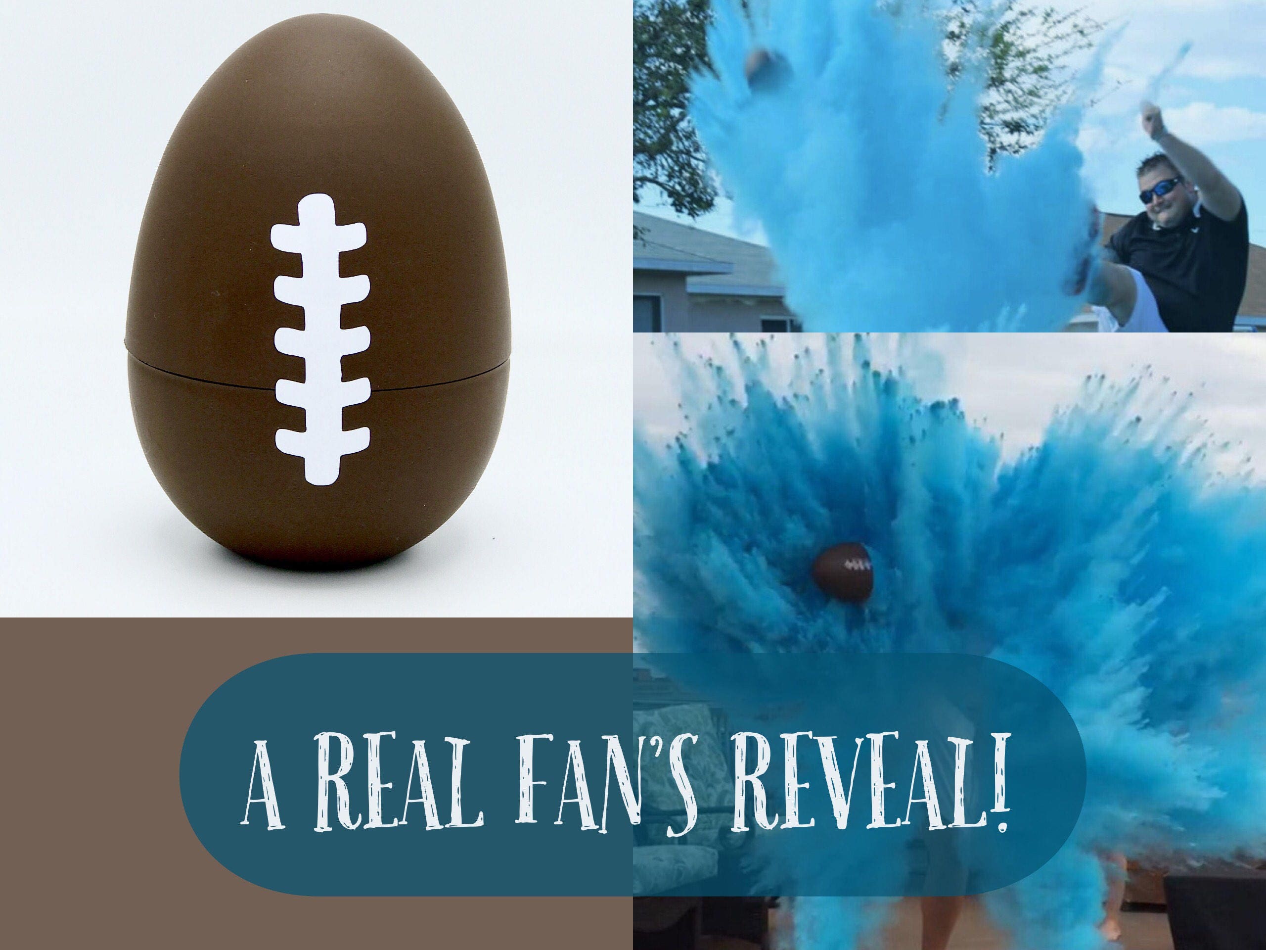 10 FOOTBALLS Gender Reveal Football with 8x Powder!!!!