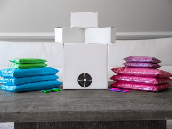 18LB Powder Box Target™  Shooting Target Gender Reveal Creative Gender Reveal Idea! Pink, Blue, Green Holi Powder Target for Gender Reveal