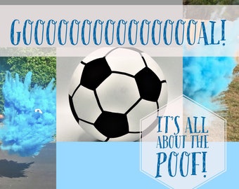 6.25" SOCCER BALL Gender Reveal Soccer Gender Reveal