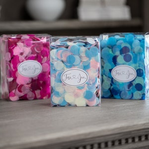 7500 Confetti Circles in Pink and Blue for Gender Reveal Decor from Poof Collection™ By Tori & Jon™